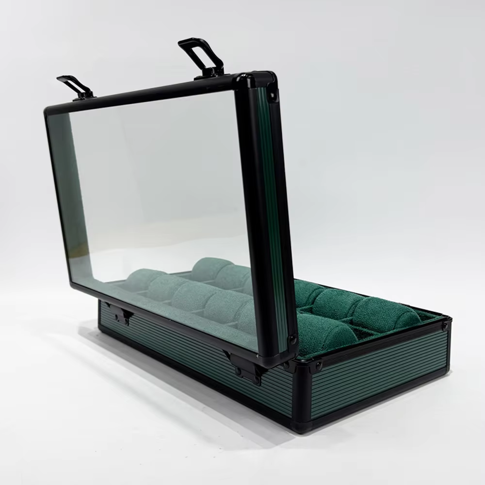 Vault with lid open showing suede pillows